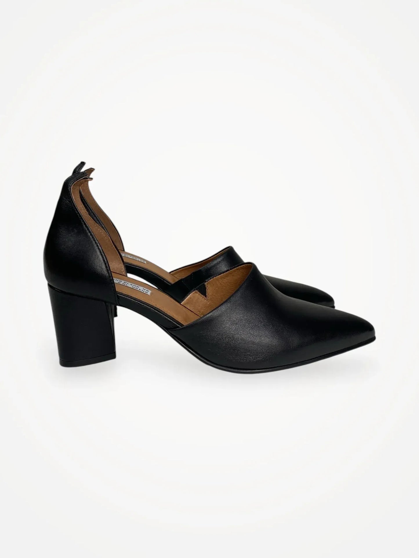 Blankens The Riverside Black Leather Heels