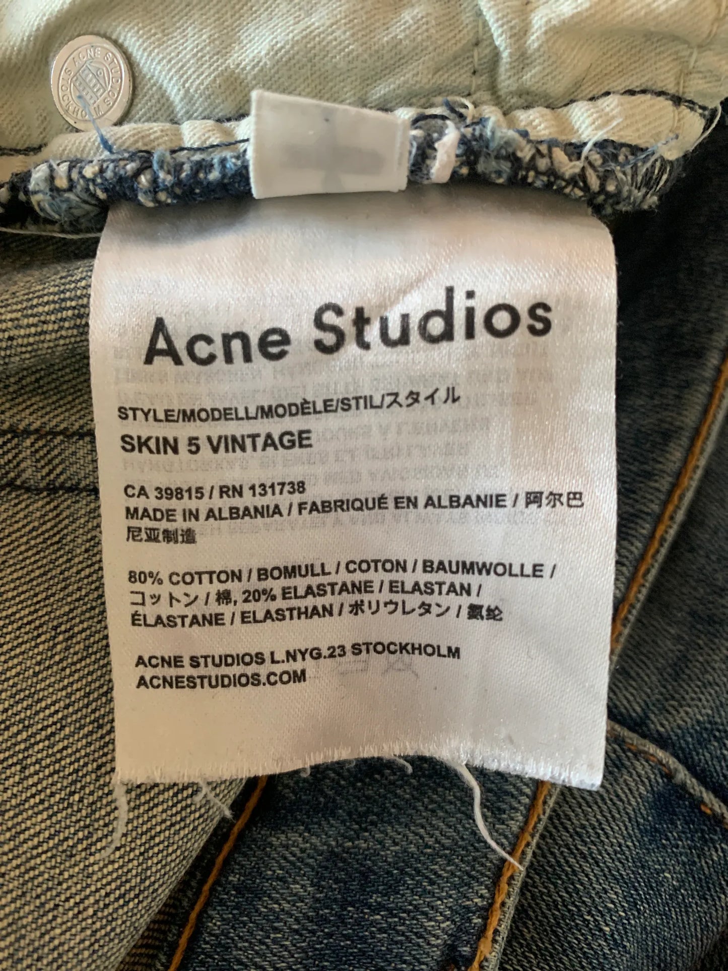 Acne Studios Skin 5 Vintage-jeans
