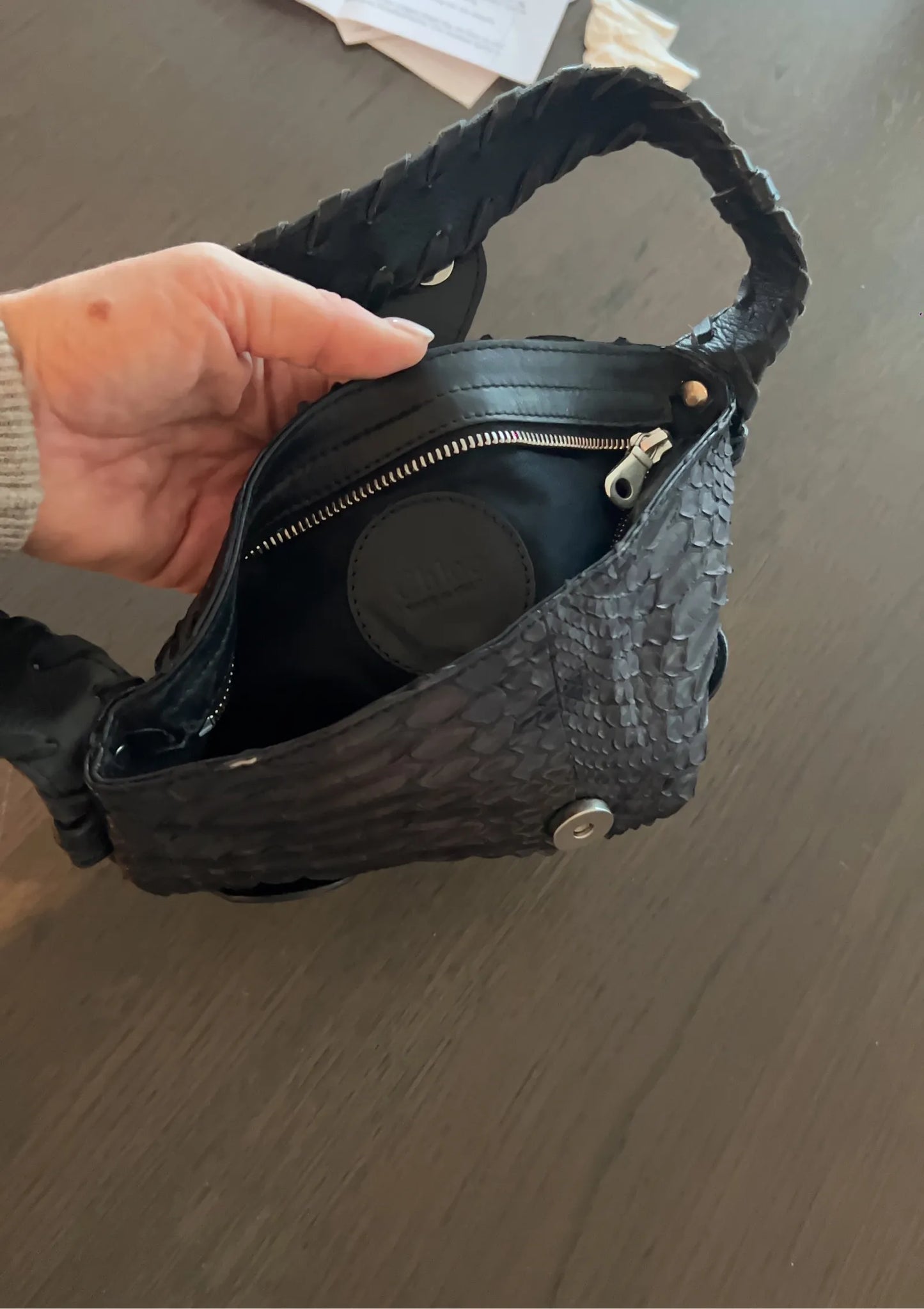 Chloé-skinnhandväska