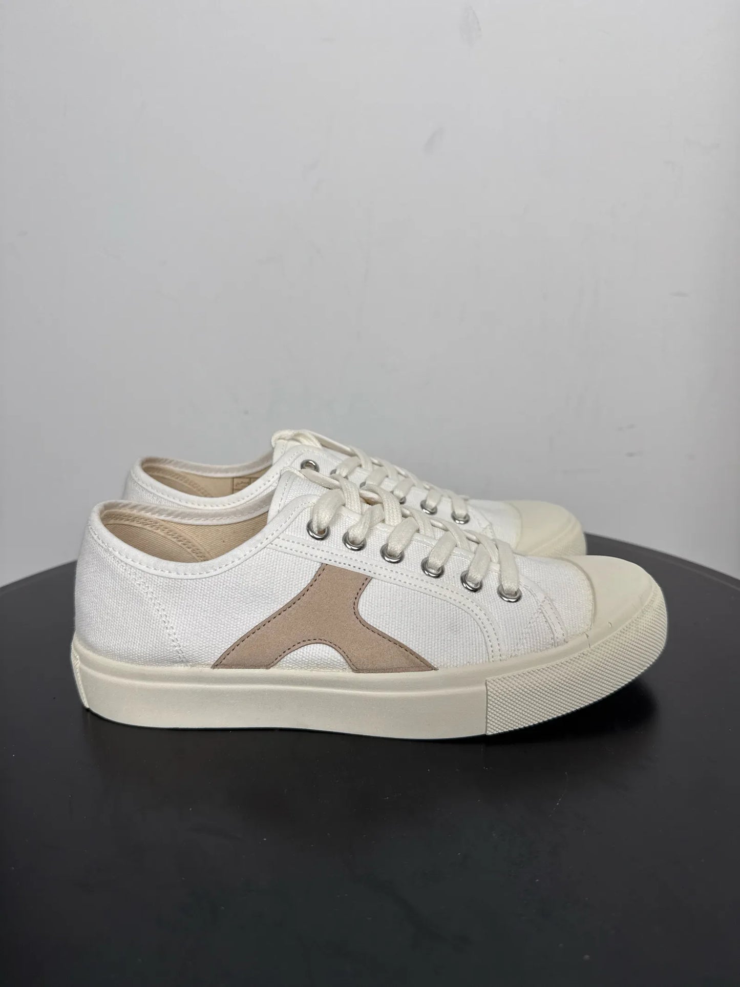 Flattered Hornstull Organic Cotton Sand Sneakers