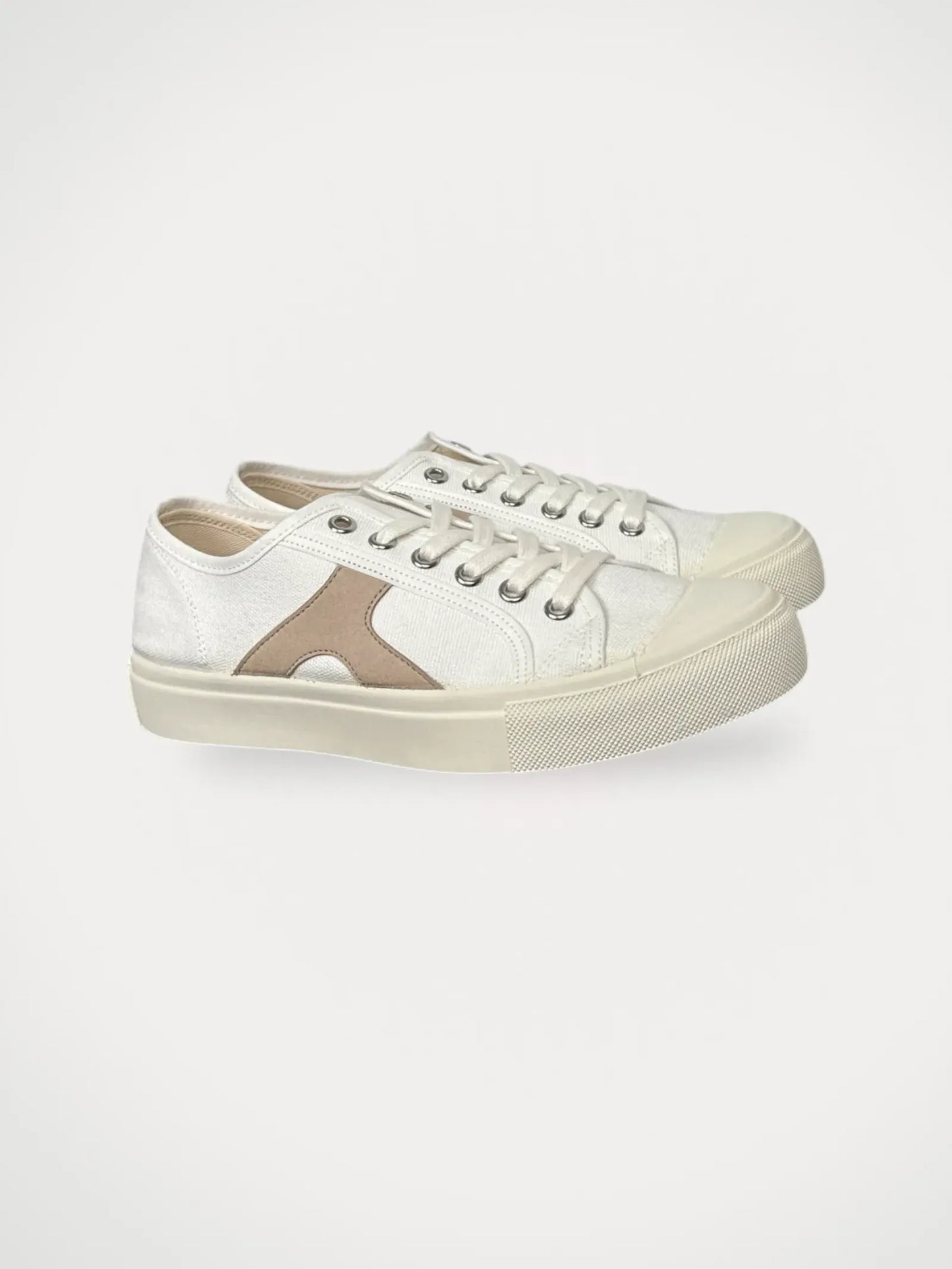 Flattered Hornstull Organic Cotton Sand Sneakers