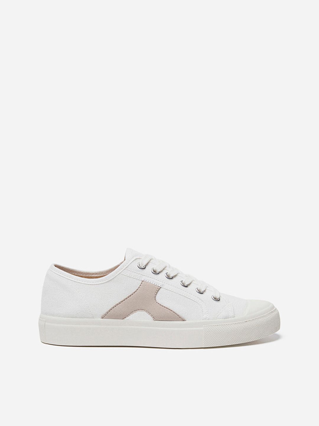 Flattered Hornstull Organic Cotton Sand Sneakers