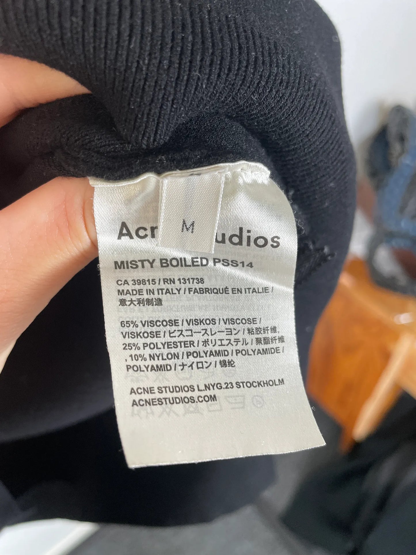 Acne Studios Misty Boiled-tröja