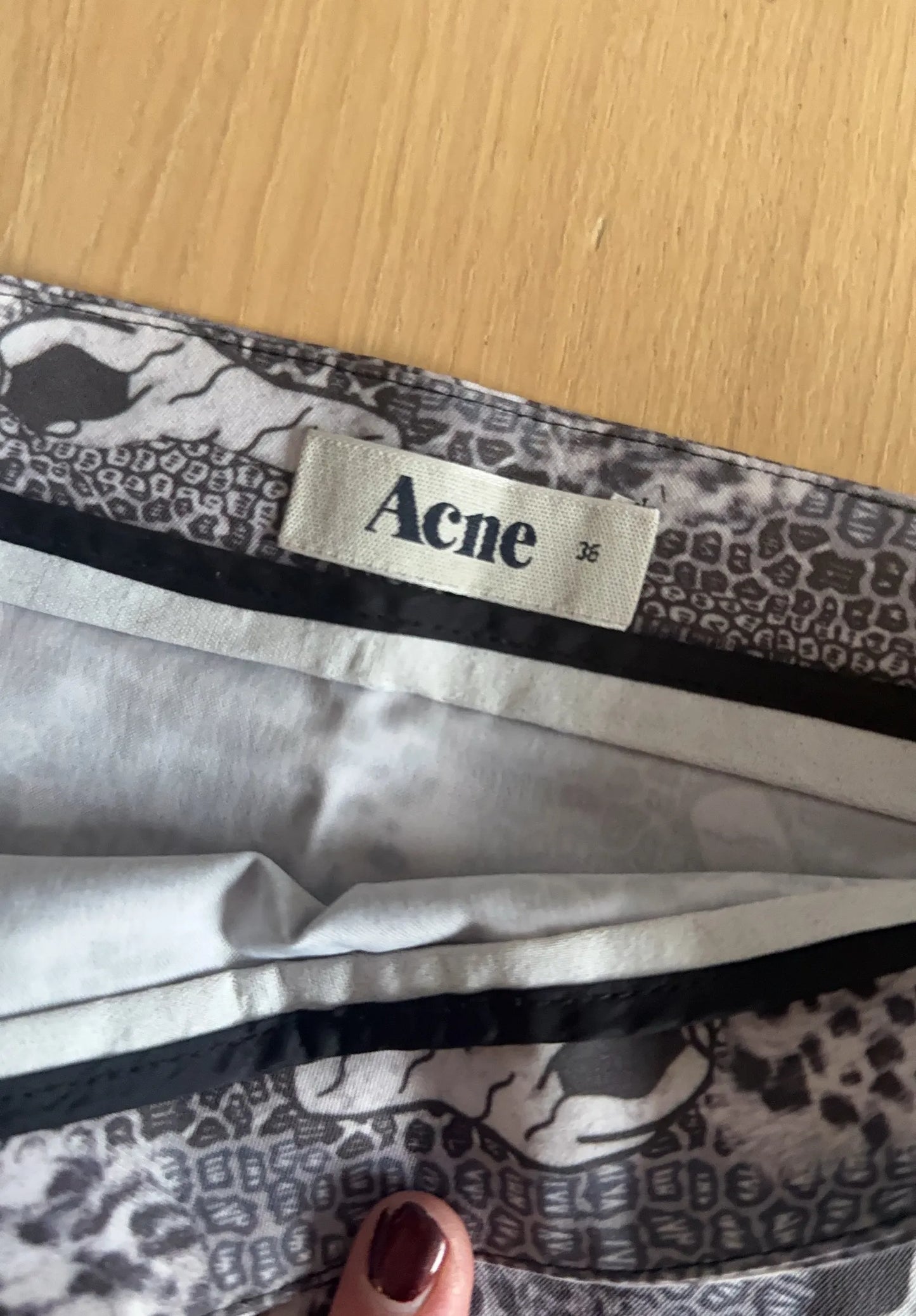 Acne Studios Rama D5 Prt Caw/11 Skirt