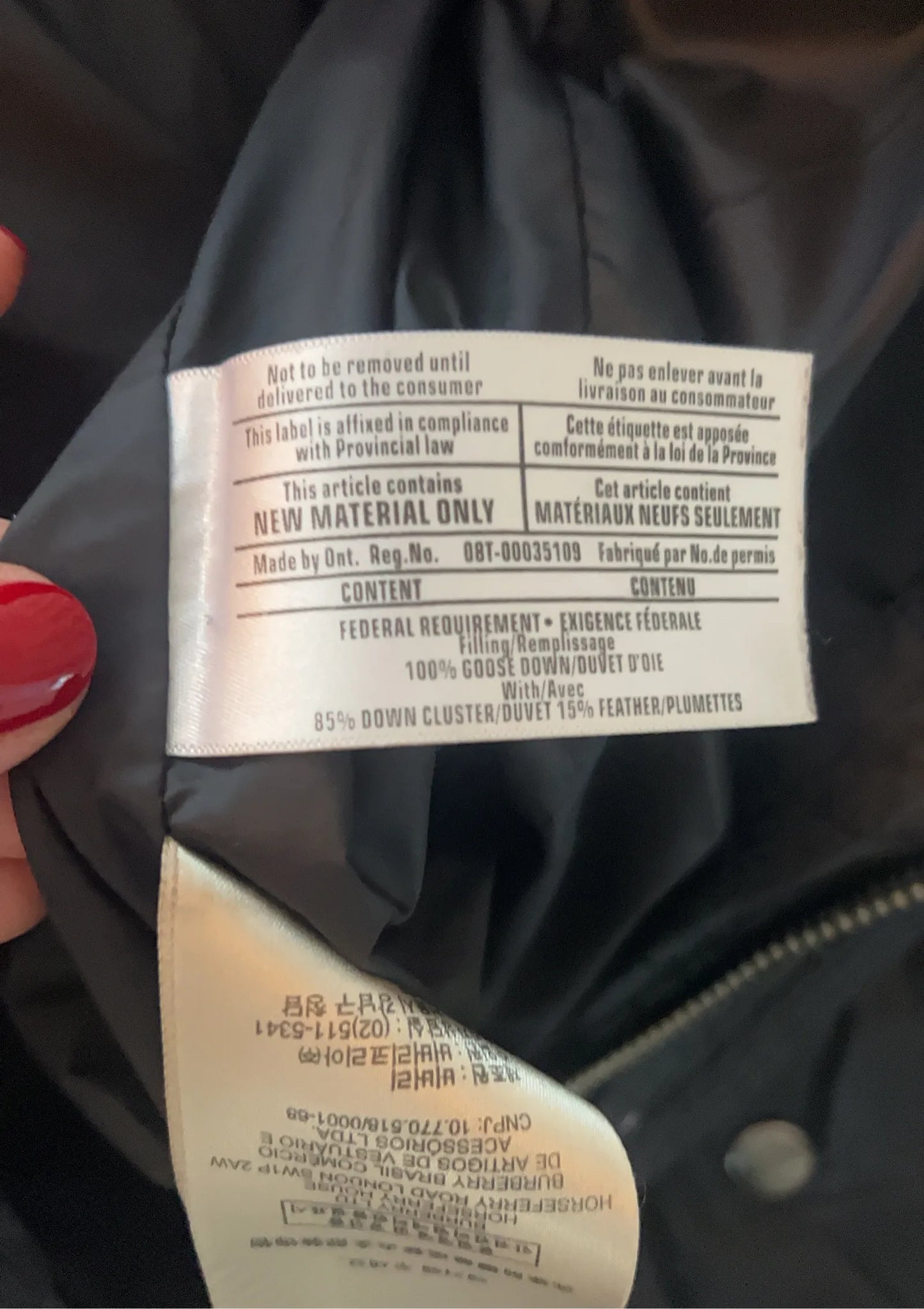 Burberry Puffer jacket
