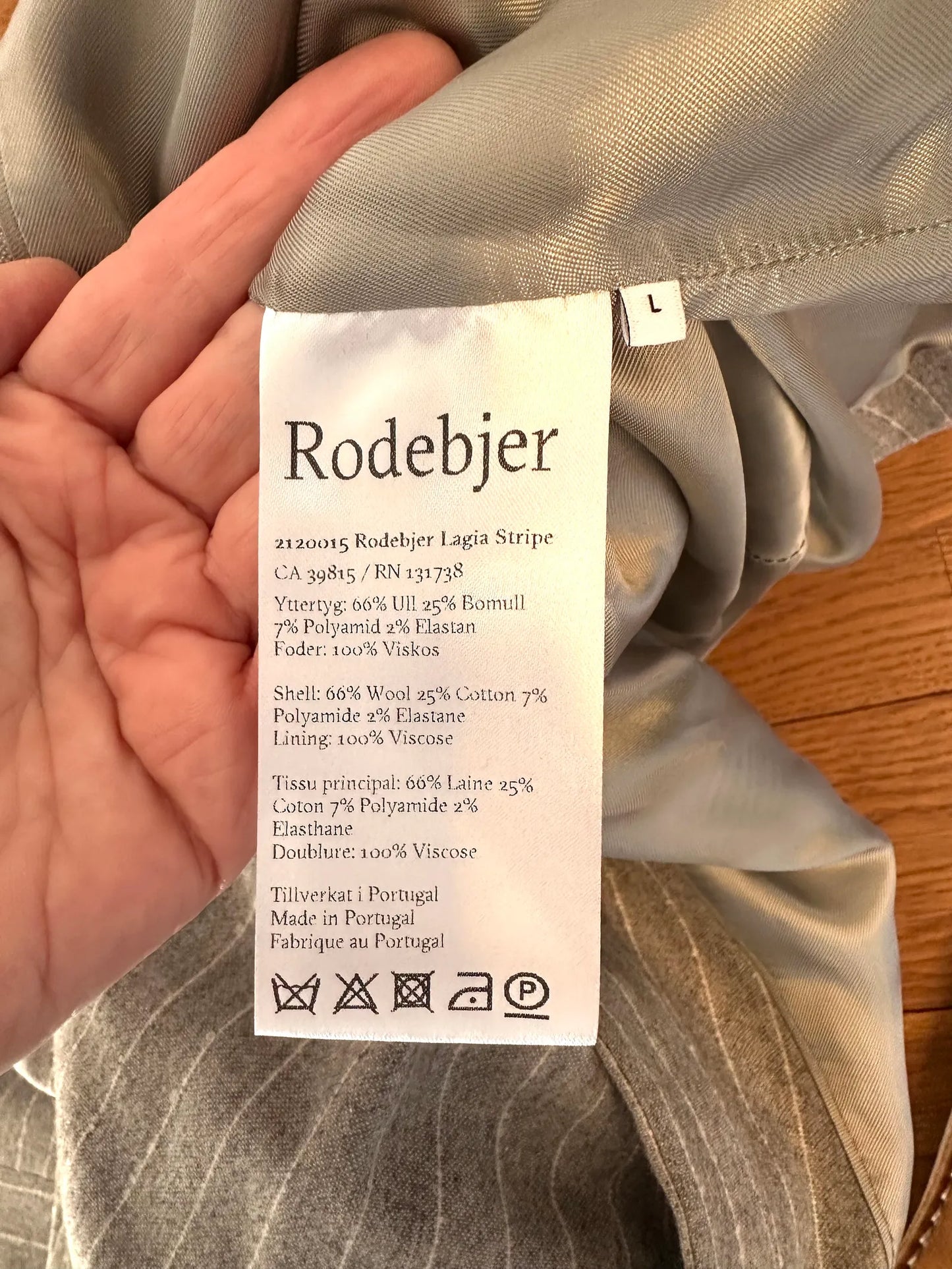 Rodebjer Paloma Stripe () Lagia-ullkostym