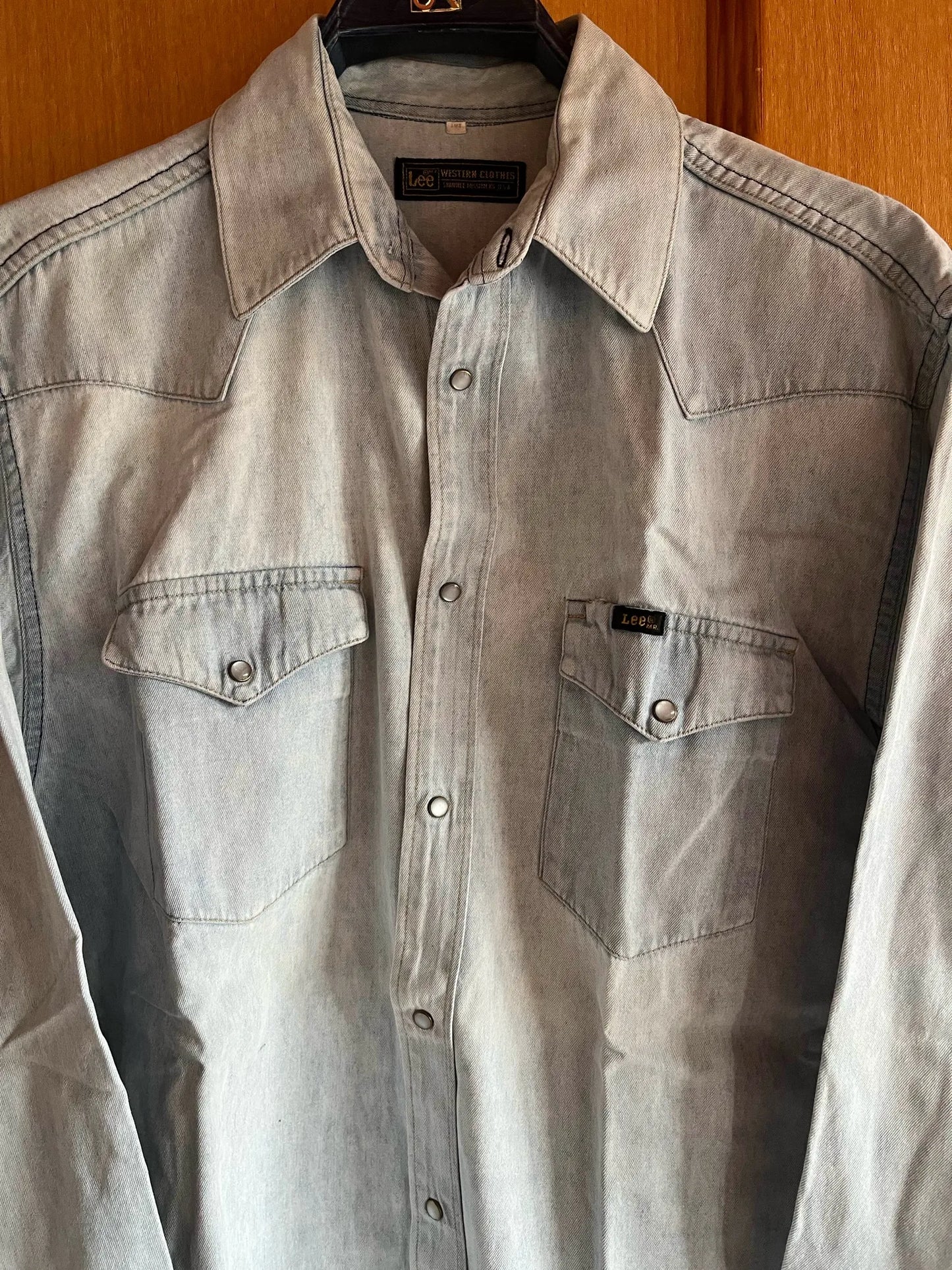 Lee Oversized I Tvättad Denim-skjorta NWOT