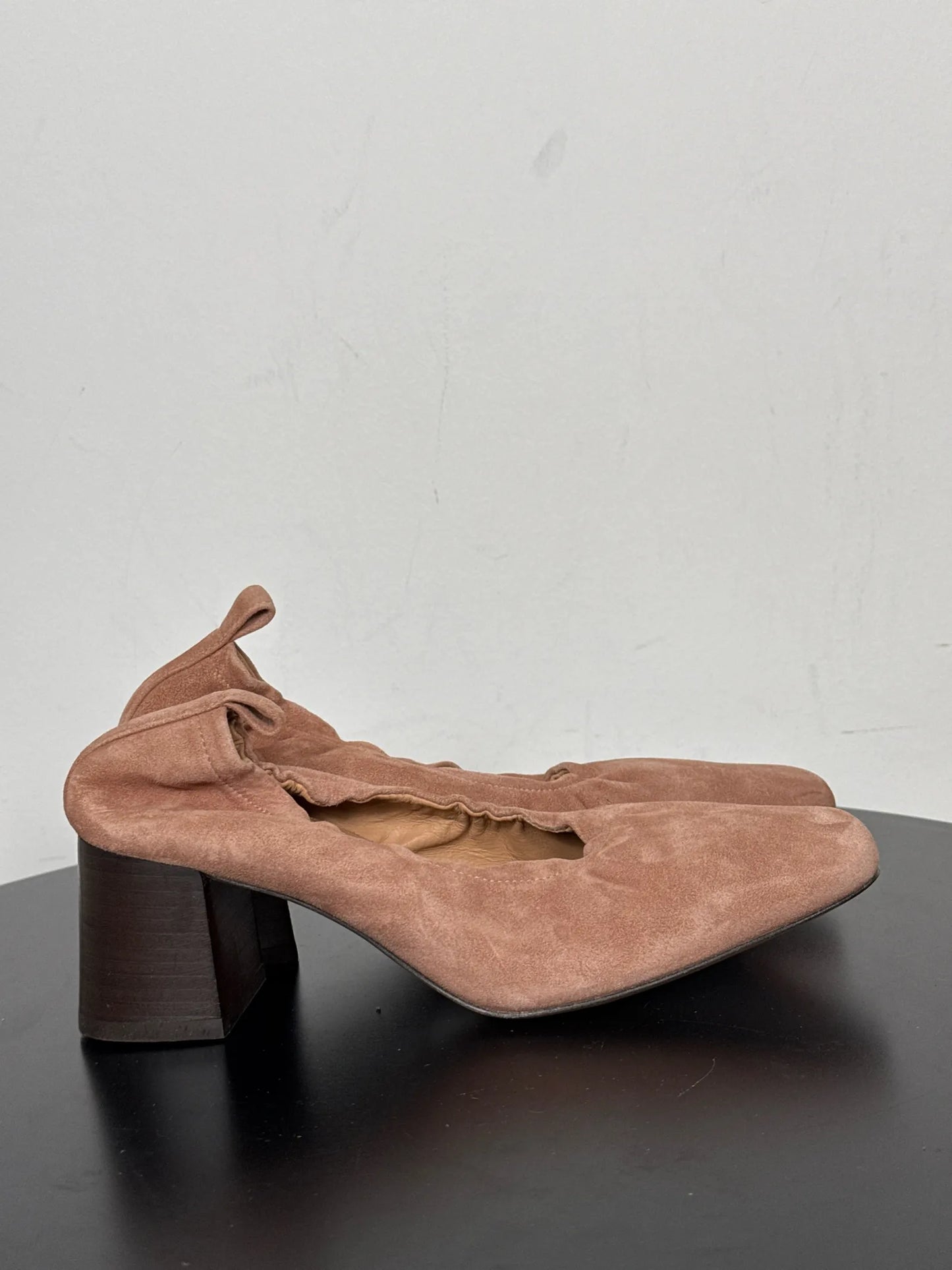 Flattered Ellie Pink Suede-klackar