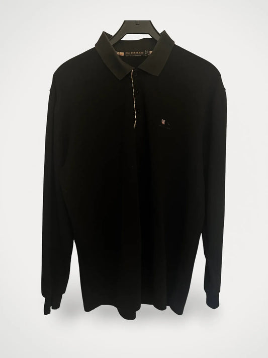 Burberry 'eddie' Long Sleeved Polo--tröja