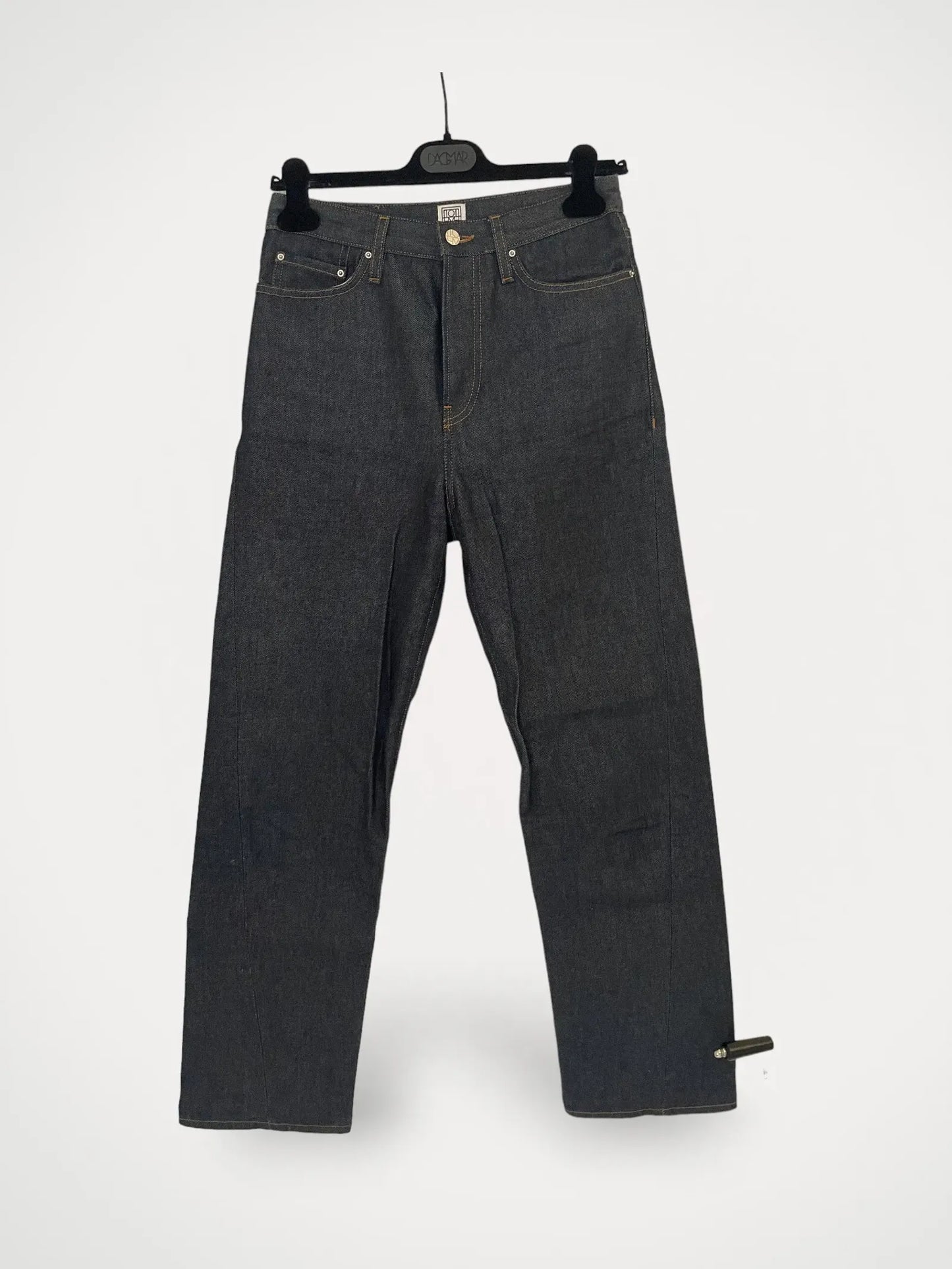 Toteme Twisted Seam Denim Full Length Raw-jeans