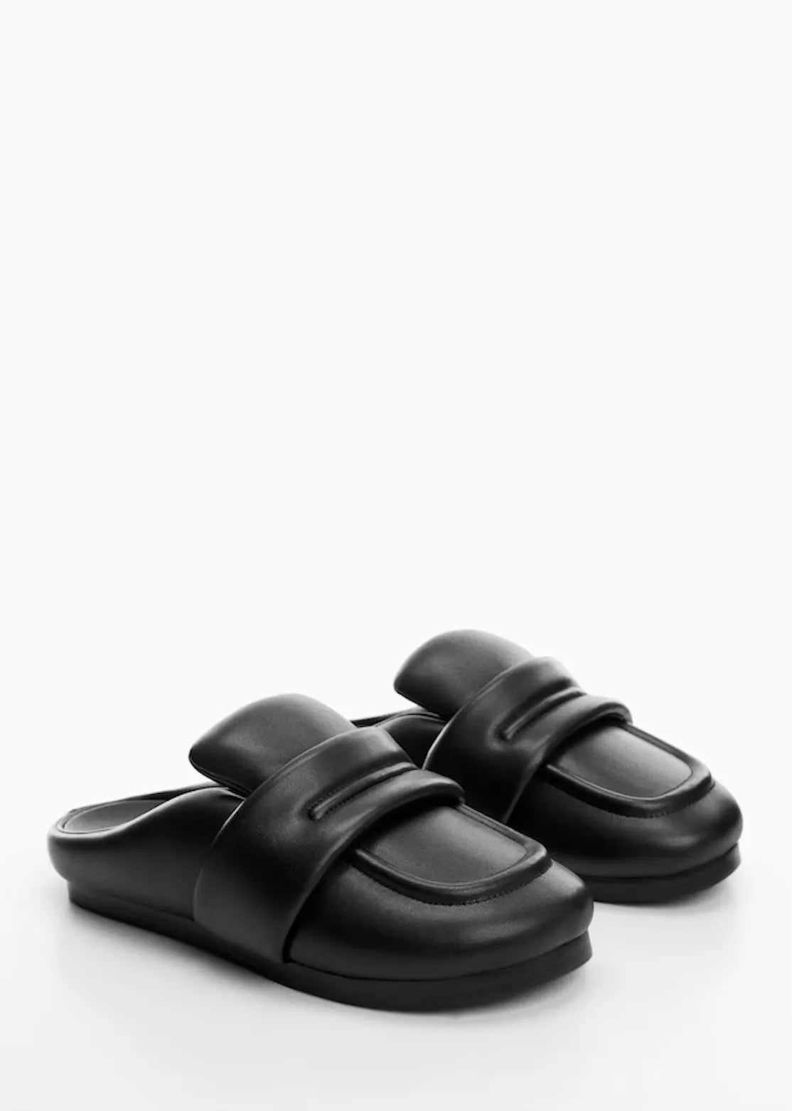 Mng Slippers Leather-skinnloafers NWOT