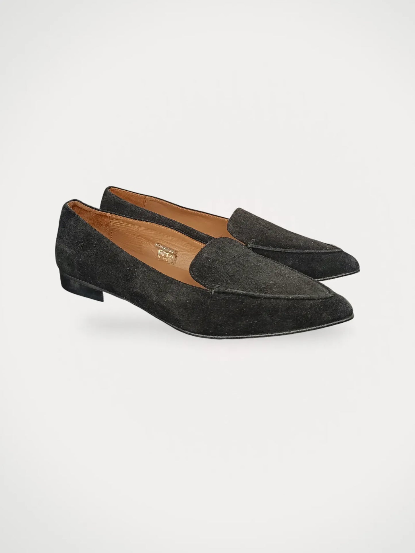 Flattered Alex Black Suede-loafers