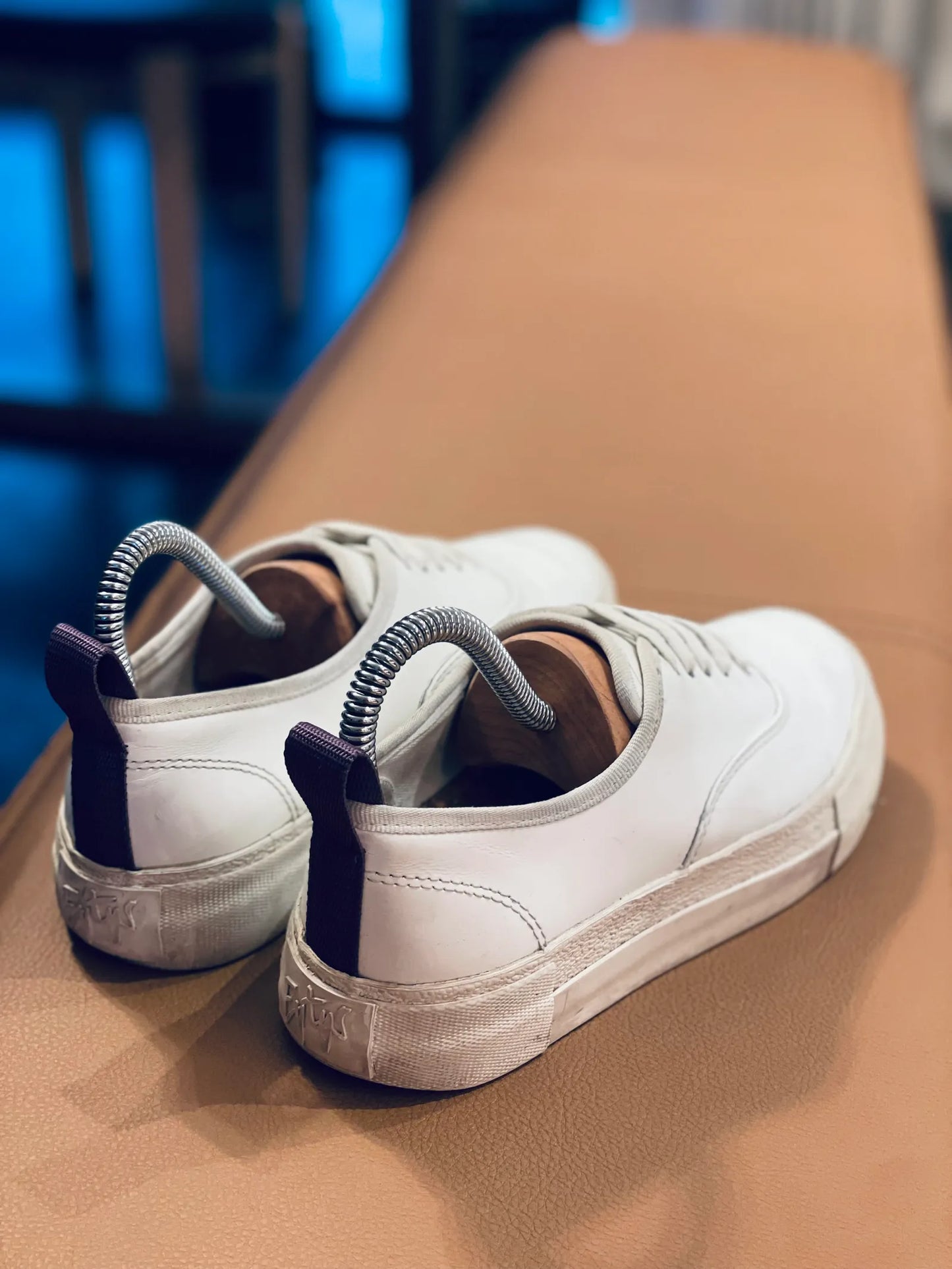 Eytys Mother Leather White-skinnsneakers