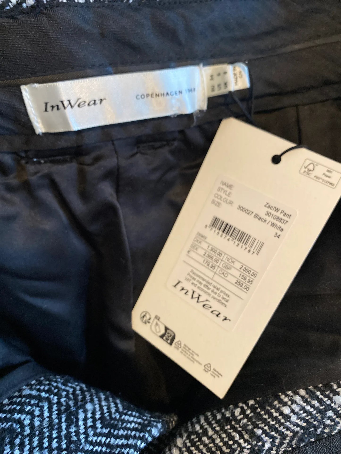 InWear Zac Iw-ullbyxor NWT