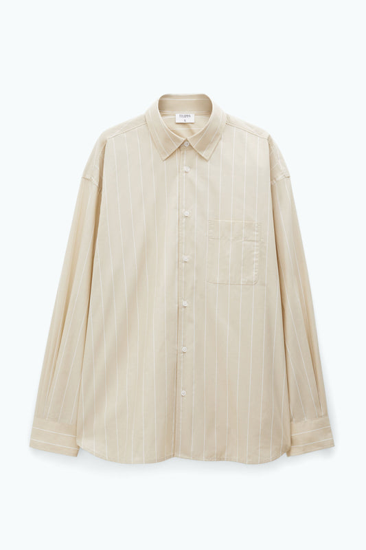 Filippa K Striped Cotton Poplin-skjorta