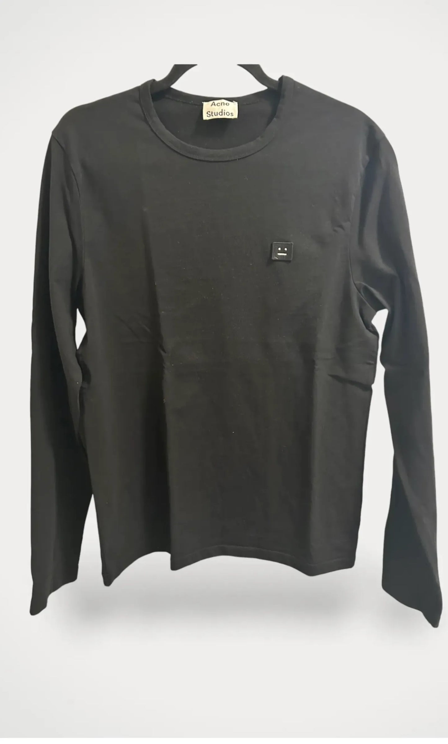 Acne Studios Long Sleeve Tage Face-långärmad t-shirt