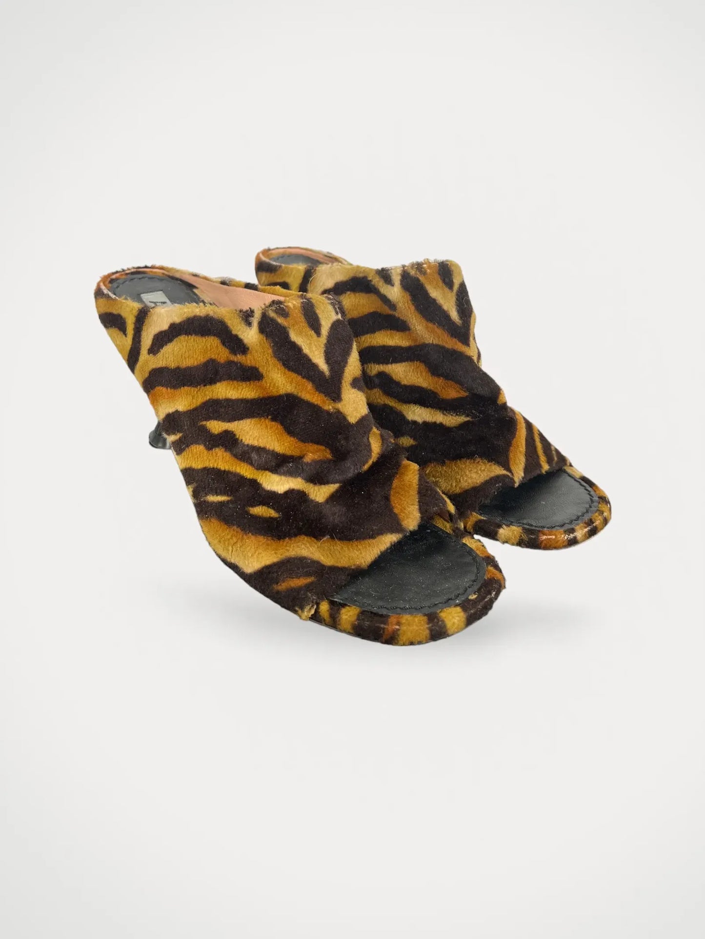 Acne Studios Tiger print mules-skinnklackar