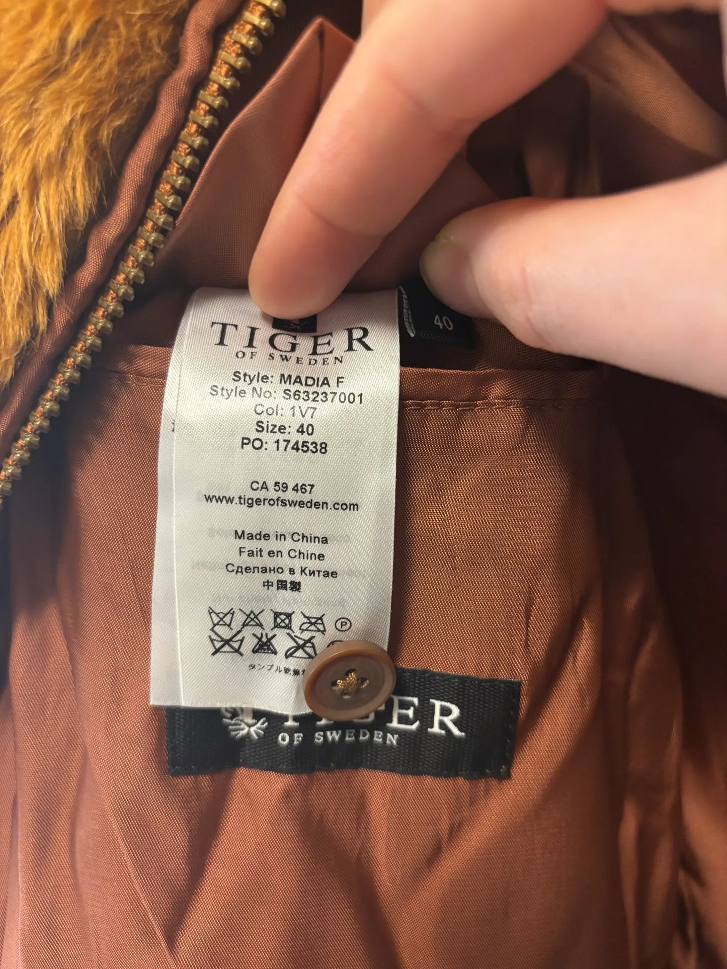 Tiger of Sweden Fur jacket