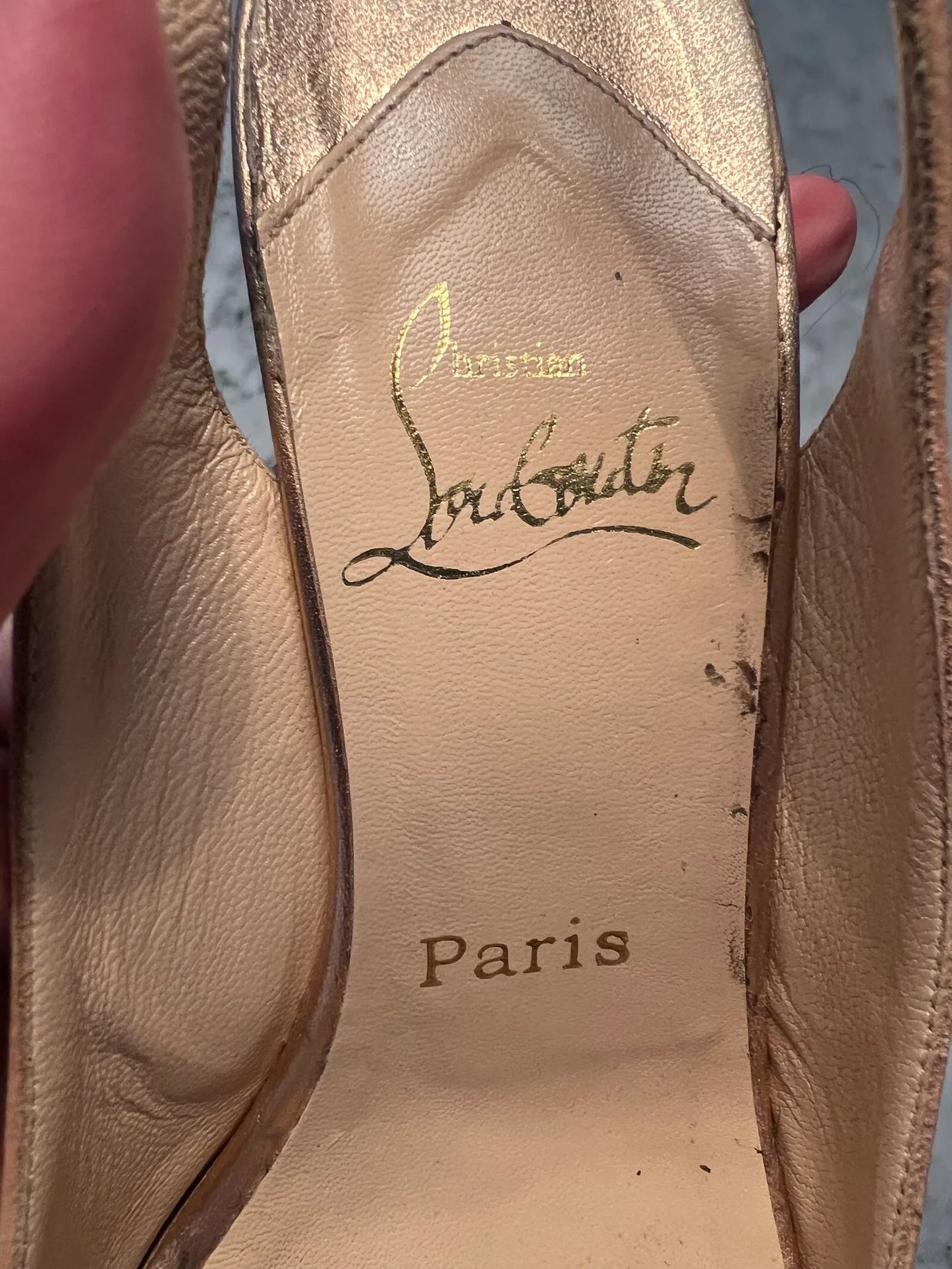 Christian Louboutin Christian Louboutin Slingback--skinnklackar