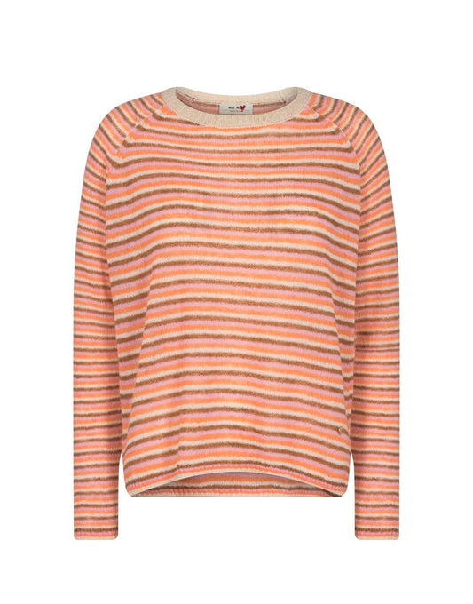 Mos Mosh Heisa Stripe Knit-ulltröja