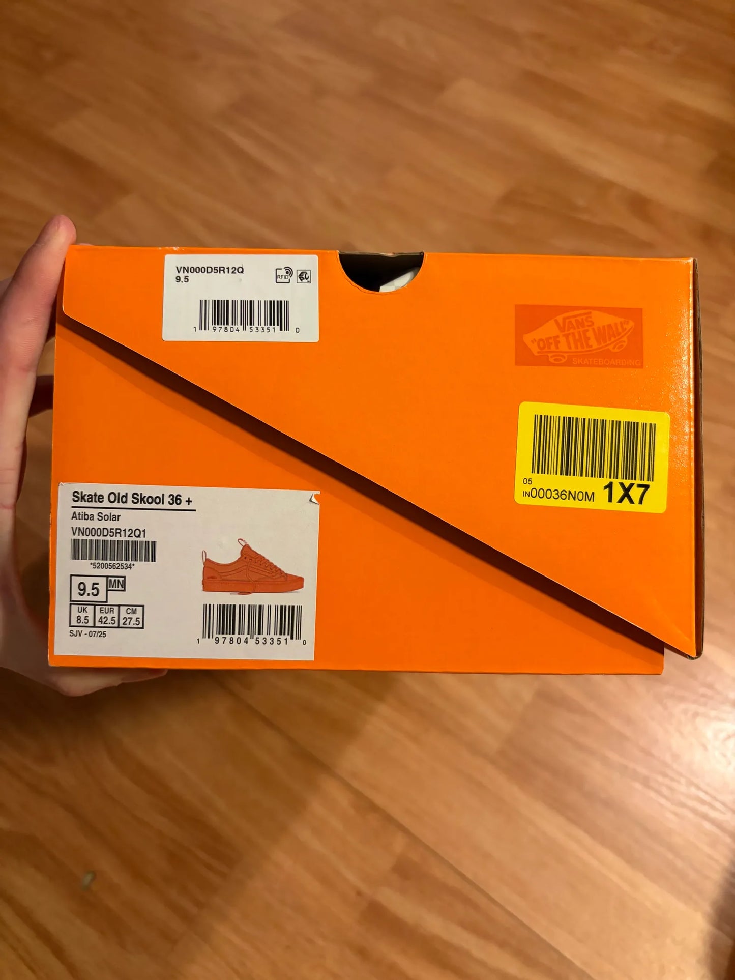 Vans Skate Old Skool 36+ Atiba Solar Orange Sneakers