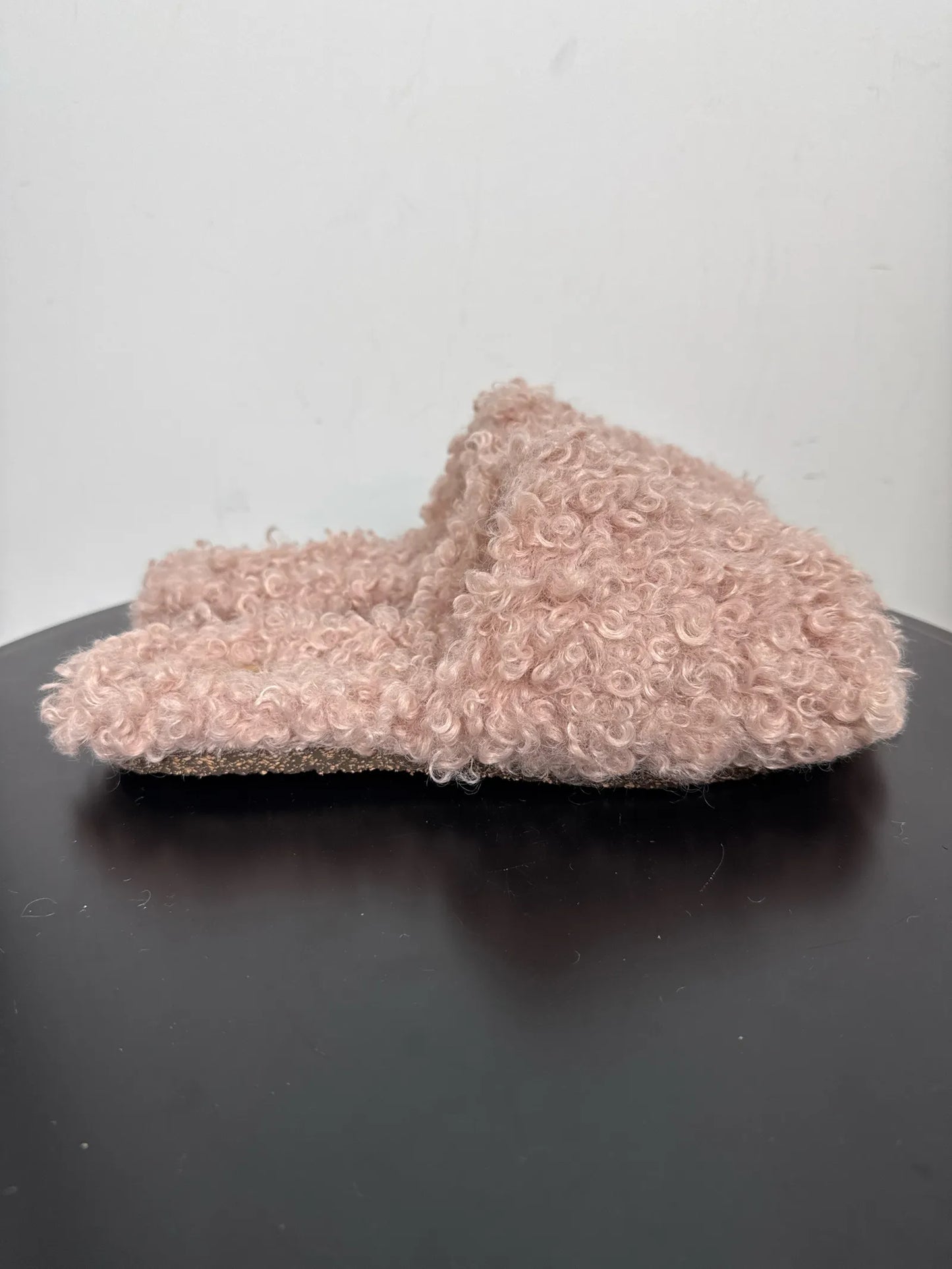 Flattered Livia Pink Pile-ullsandaler NWOT