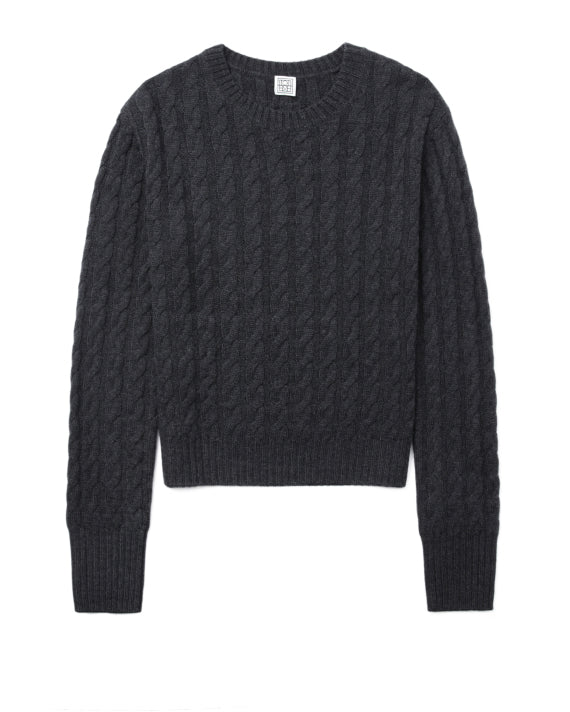 Toteme Petite Cable Knit-ulltröja NWOT