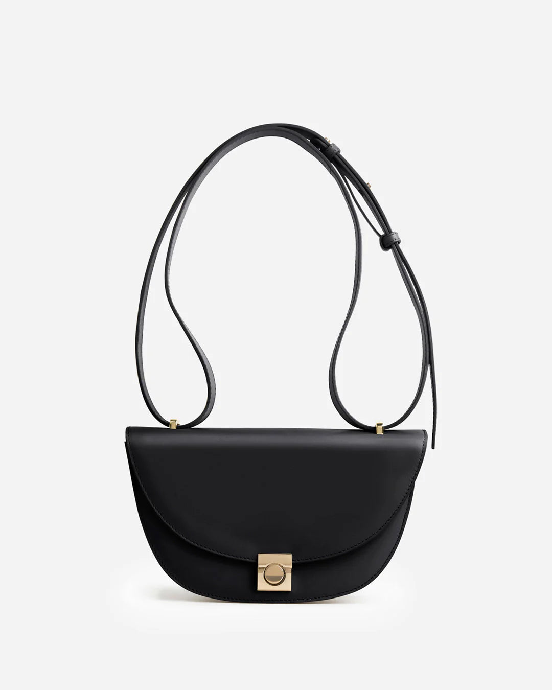 Flattered Cindy Crossbody Black-skinnaxelremsväska