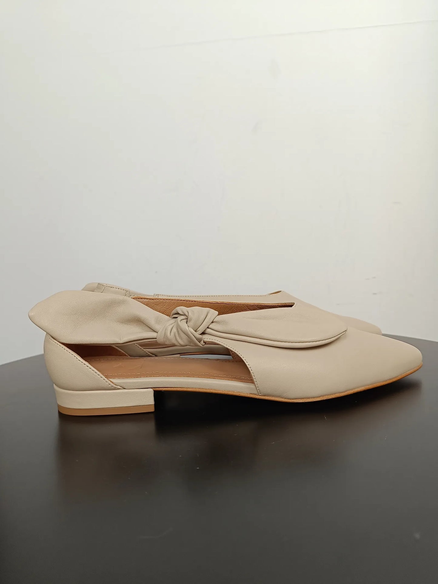 Flattered Ulrica Leather Sand-skinnsandaler NWOT