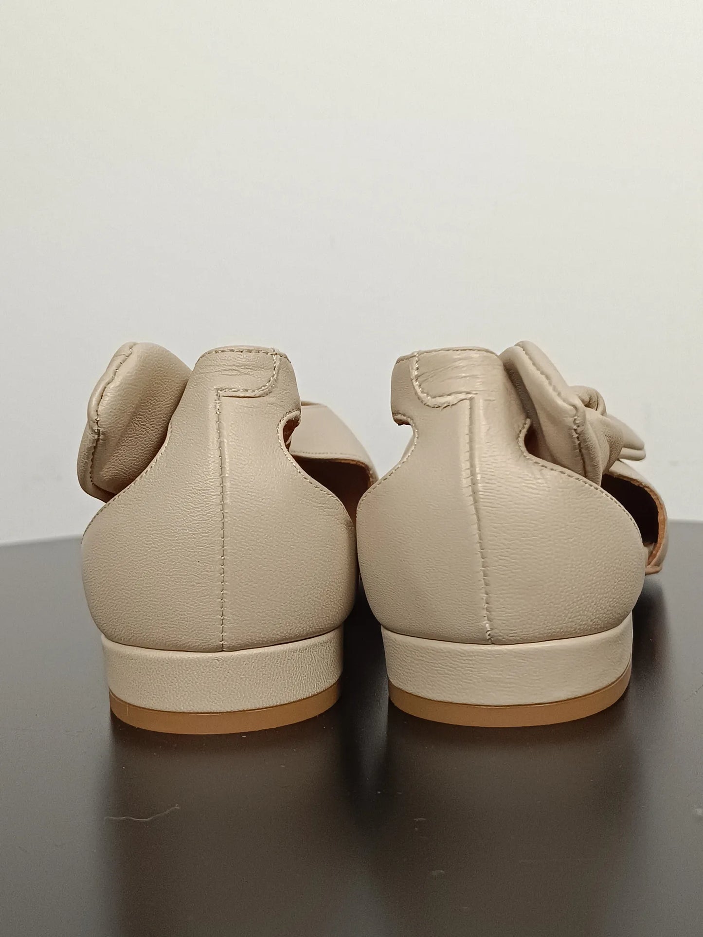 Flattered Ulrica Leather Sand-skinnsandaler NWOT