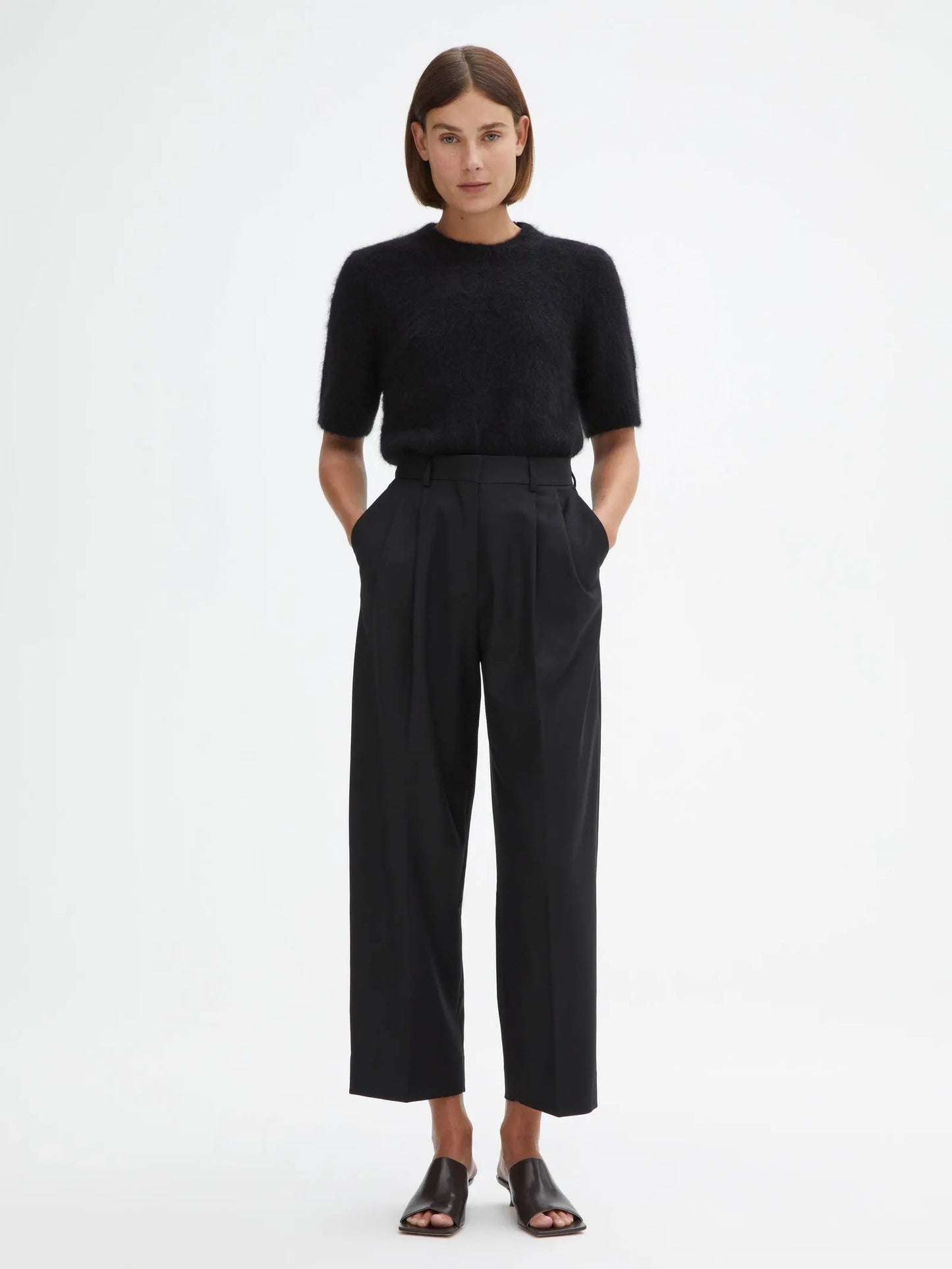 Dagmar Wide Cropped Suit Trousers