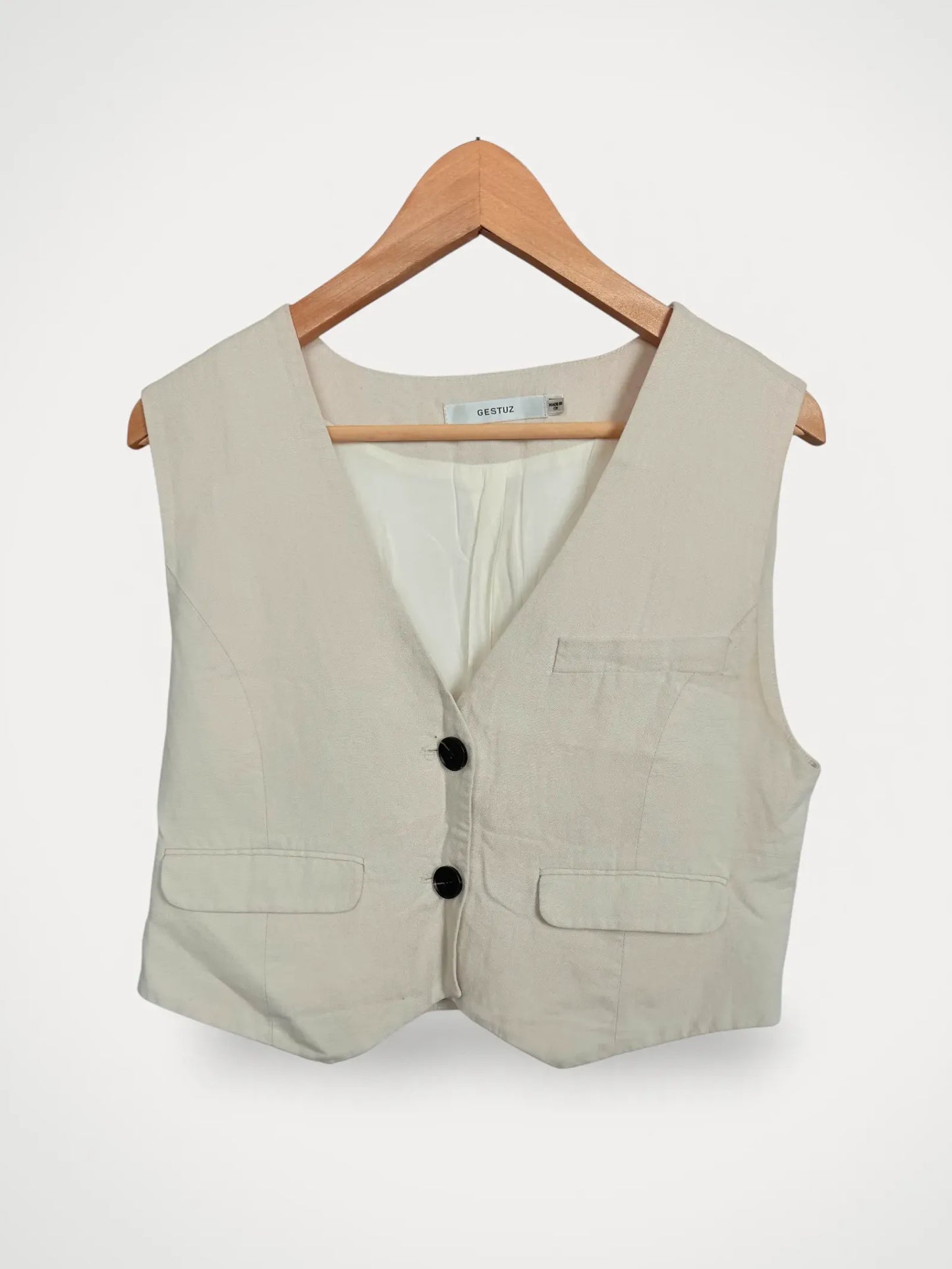 Gestuz Malou Linen Waistcoat