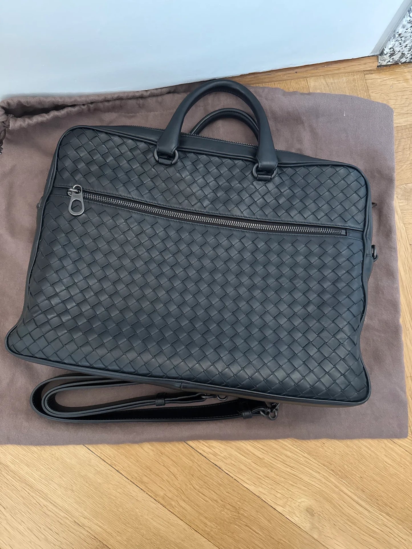 Bottega Veneta Briefcase-skinndatorväska