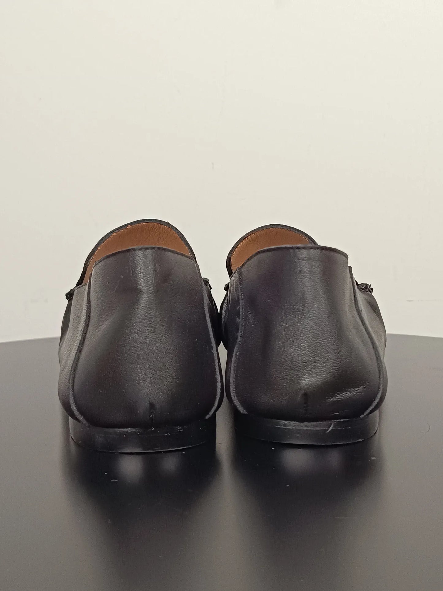 Flattered Bon Bon Leather Black-skinnloafers NWOT