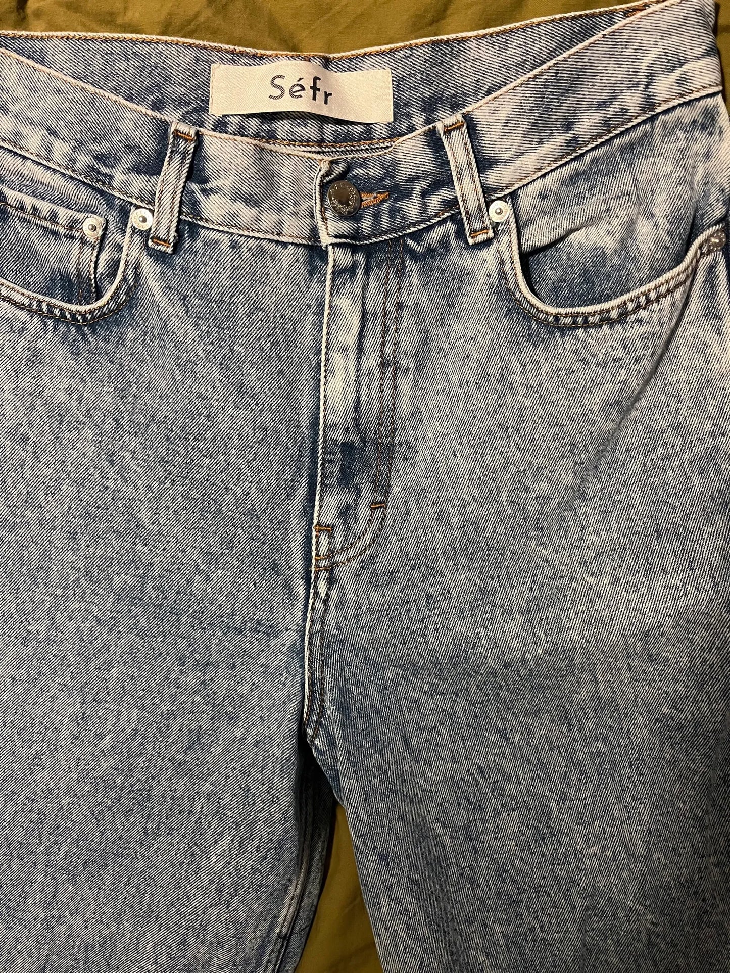 Séfr Wide Cut Heavy Marble Jeans