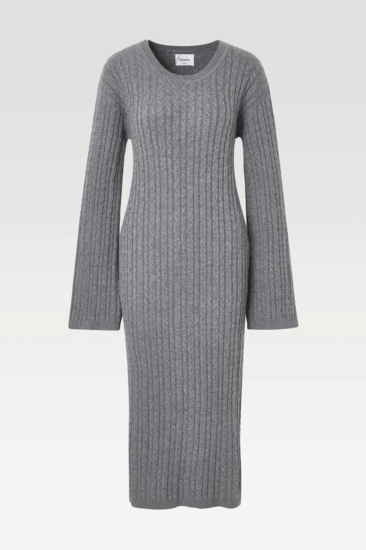 Ophelia - Grey Melange Dress