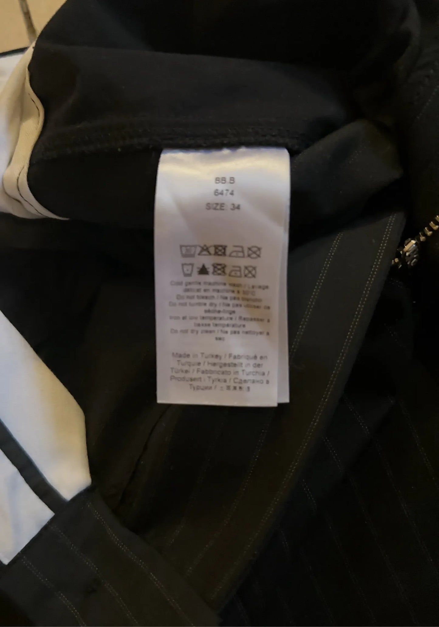 Ganni Striped - Black Trousers