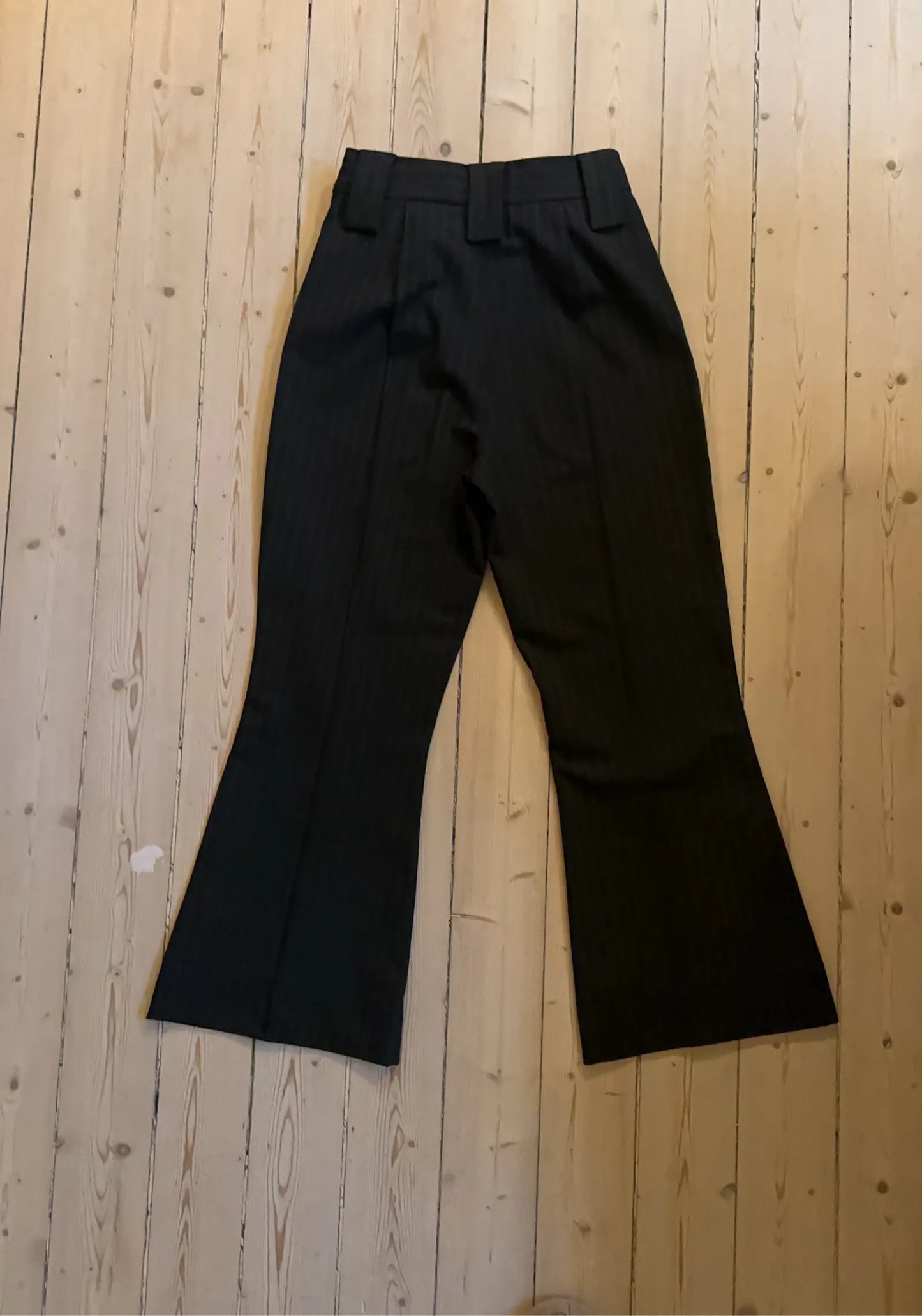 Ganni Striped - Black Trousers