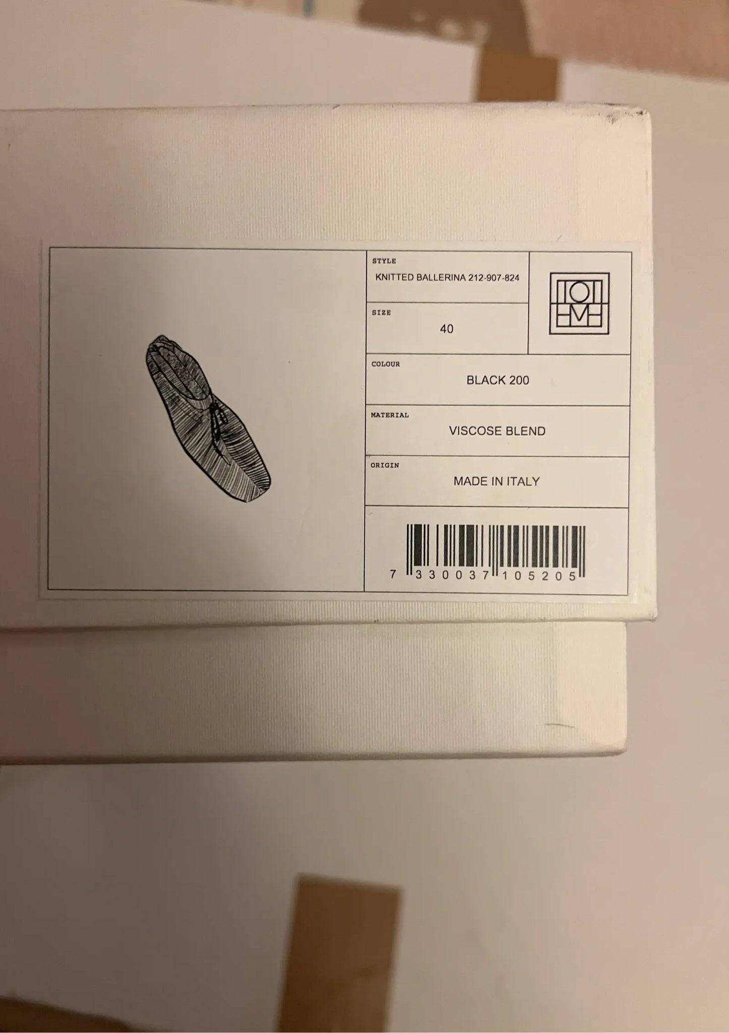 Toteme Knitted Ballerina Ballet flats