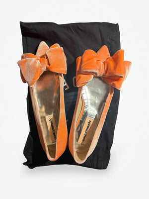 Custommade Annabelle’s Velvet Ballet flats
