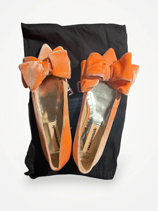 Custommade Annabelle’s Velvet Ballet flats