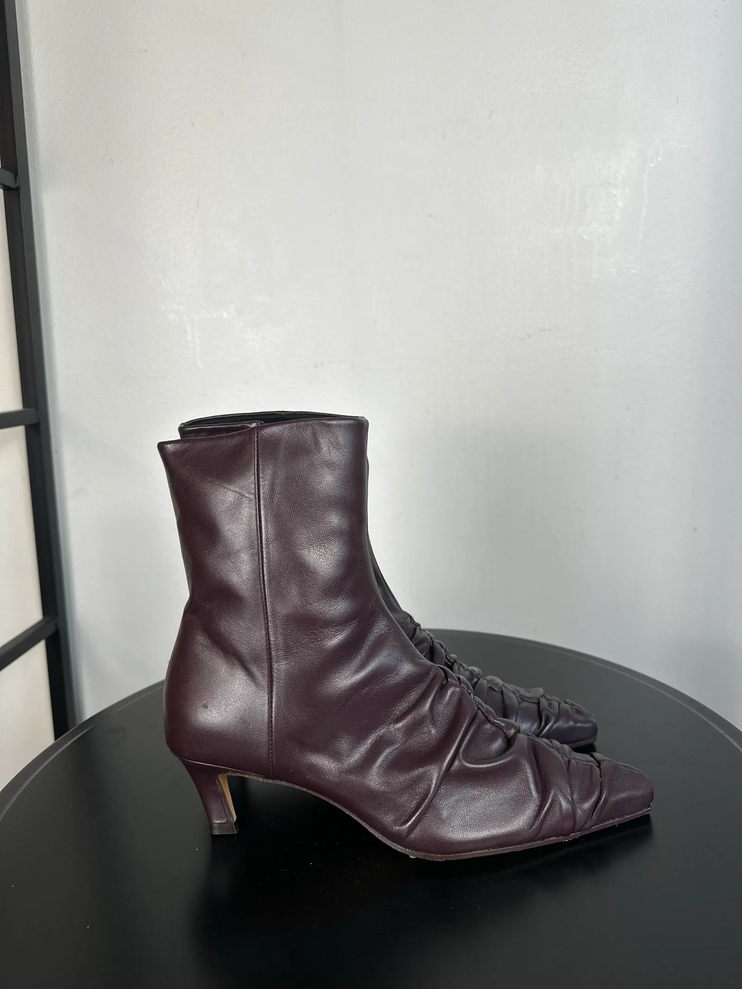 Flattered Minna Leather Burgundy-skinnboots