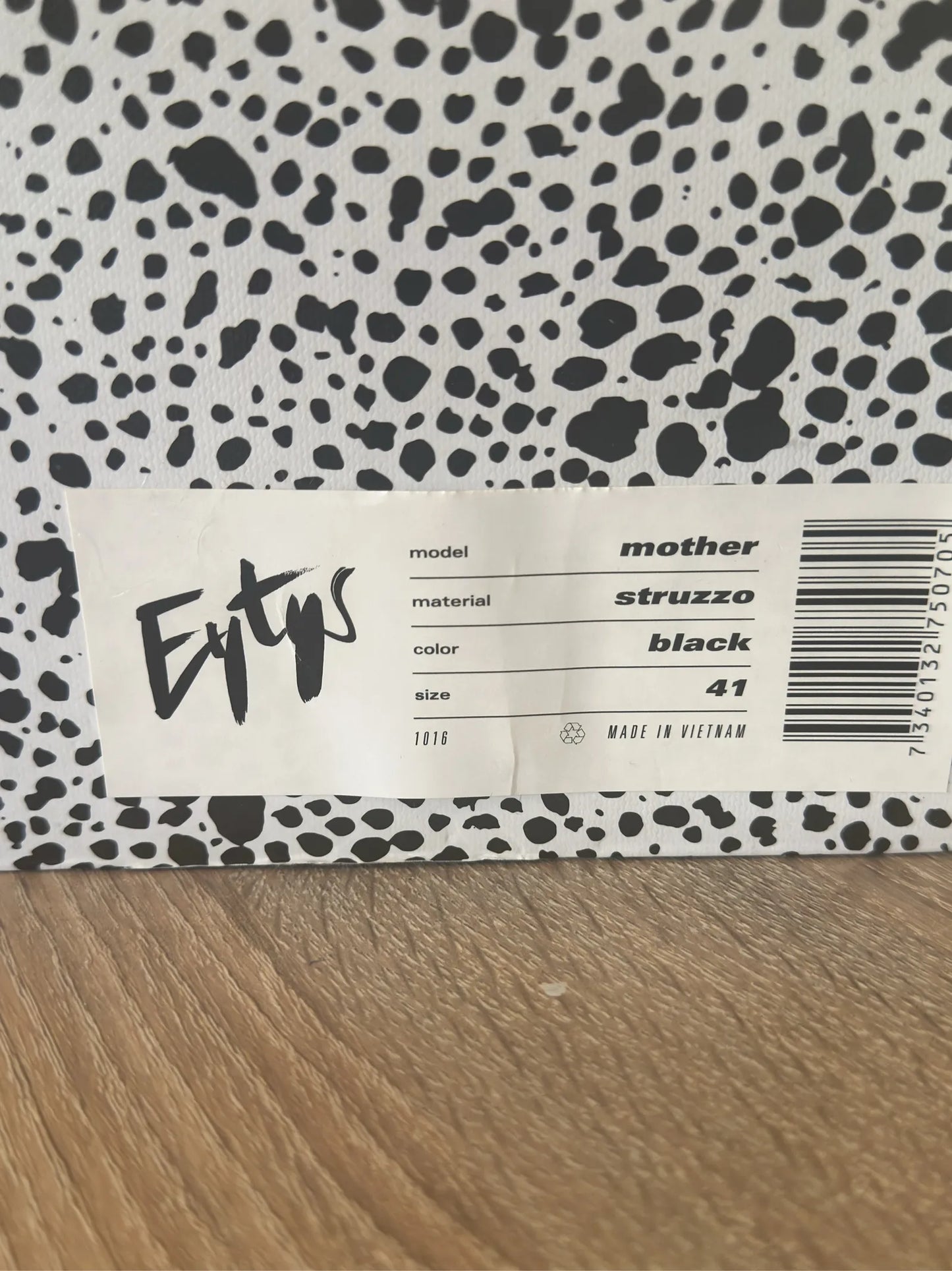 Eytys Mother Struzzo Black-sneakers NWT