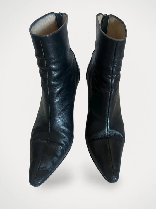 Manolo Blahnik Vet Ej-skinnboots