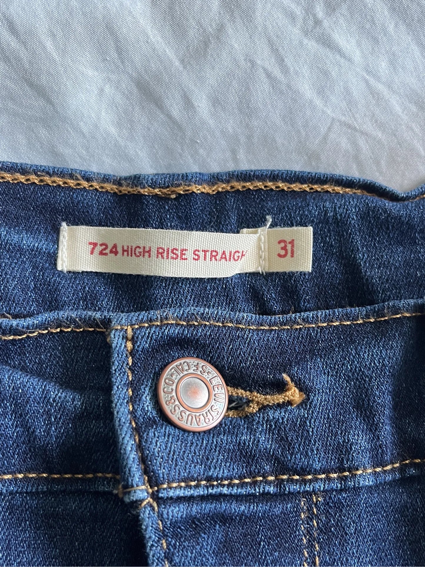 Levi's High Rise Straight Jeans