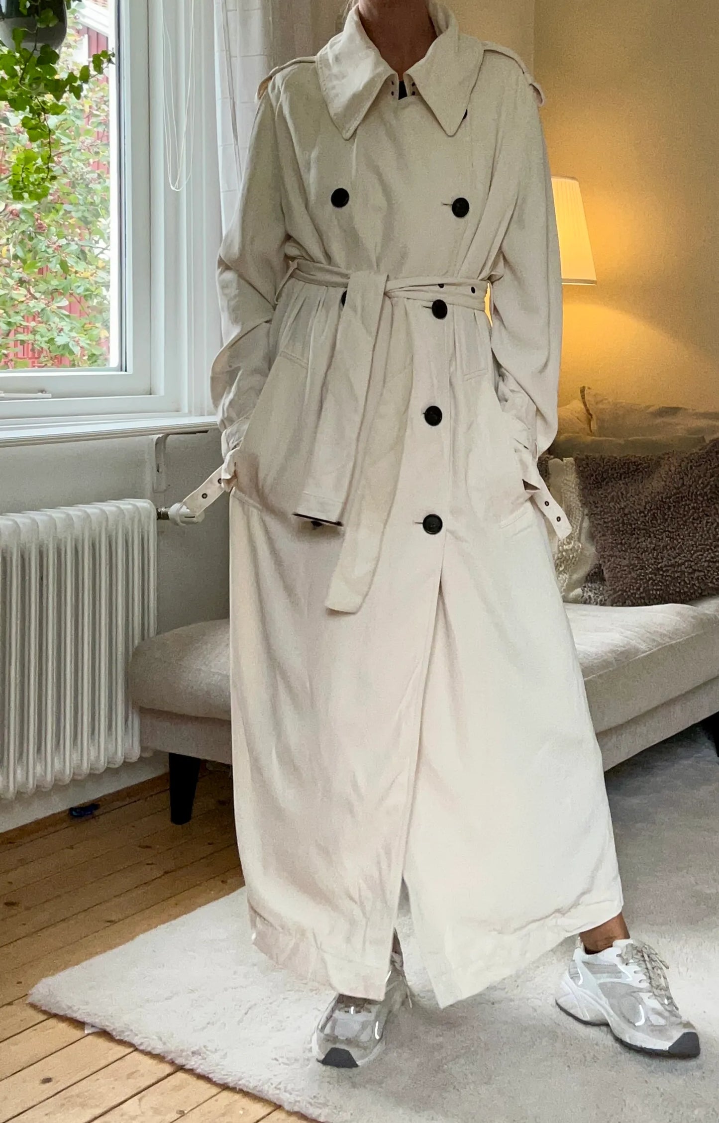 Acne Studios Lucie Trench Ivory-trenchcoat NWOT