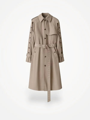 H&M x Rokh Button Detail Twill Trench-trenchcoat