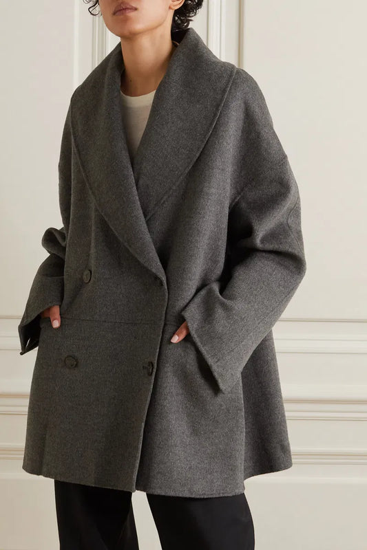 Toteme Double Breasted Wool Coat