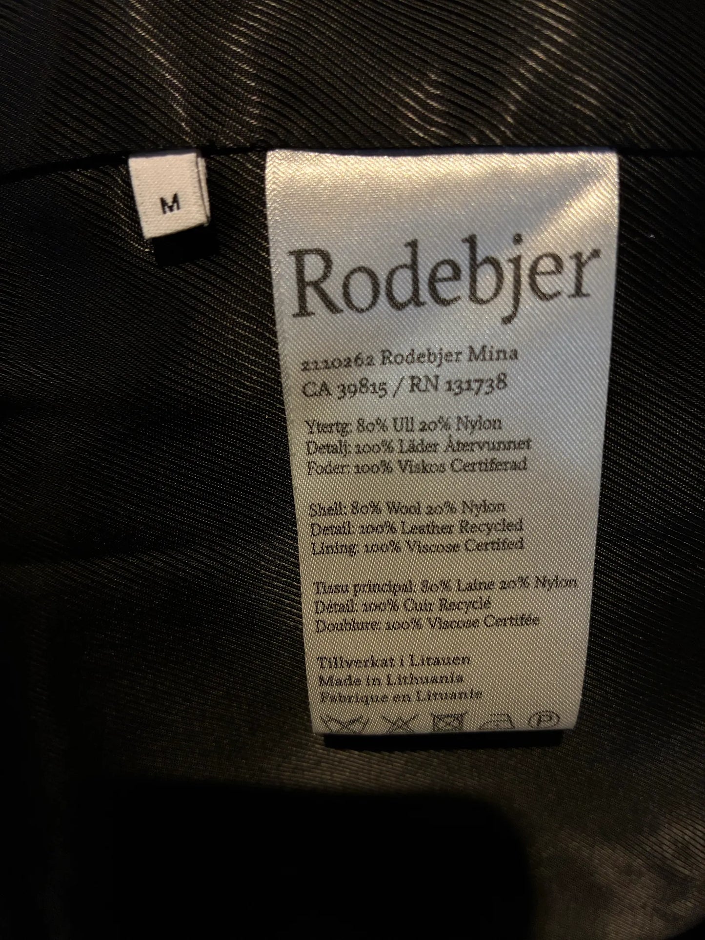 Rodebjer Mina-ullkappa