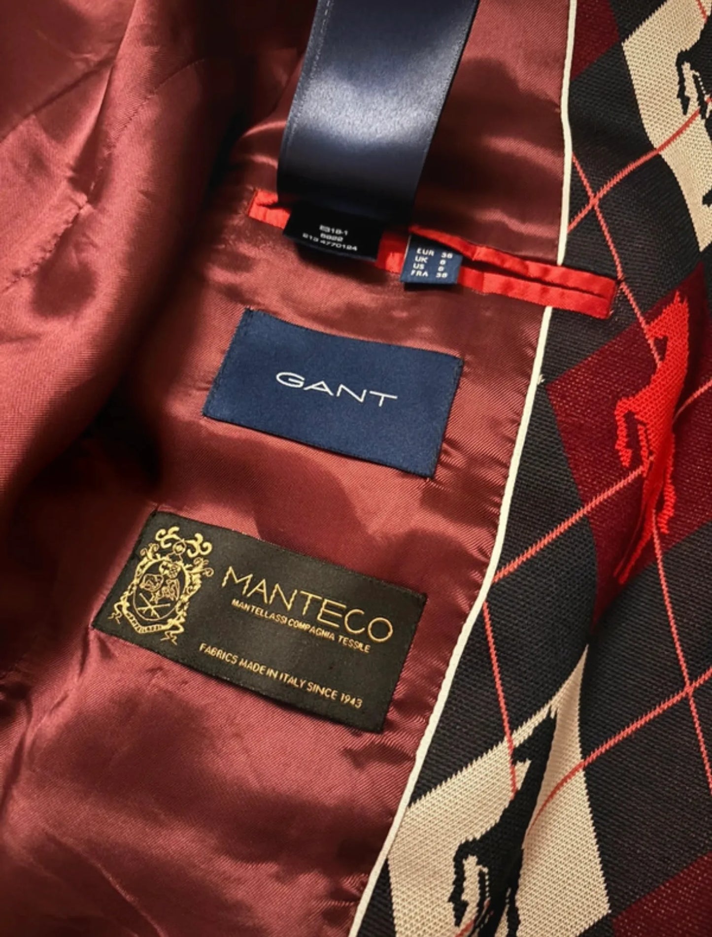 Gant Argyle Horses Shaped Blazer